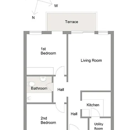 Apartment South Facing 2 Bedroom In Centre Albir El Albir